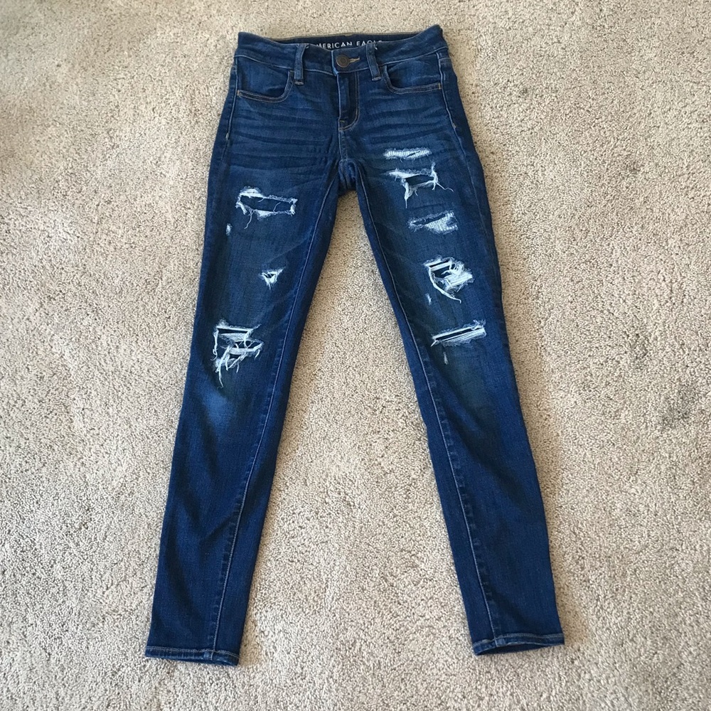 american eagle medium wash jeans